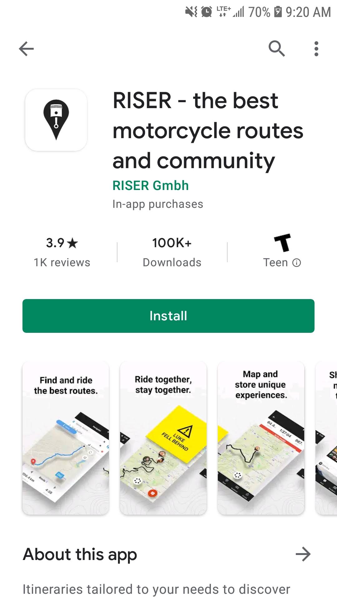 riser app for best routes